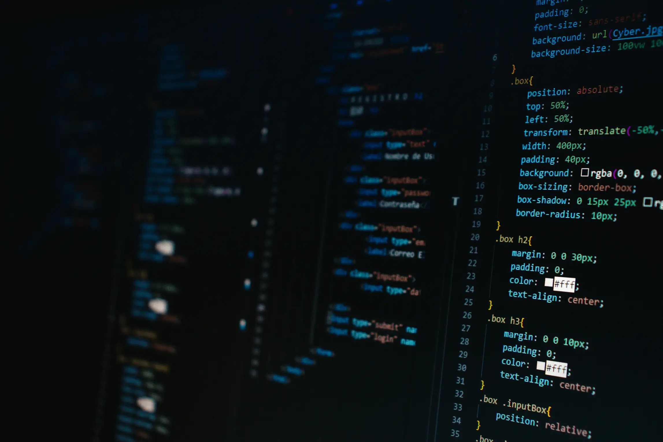 Webdevelopment achtergrond
